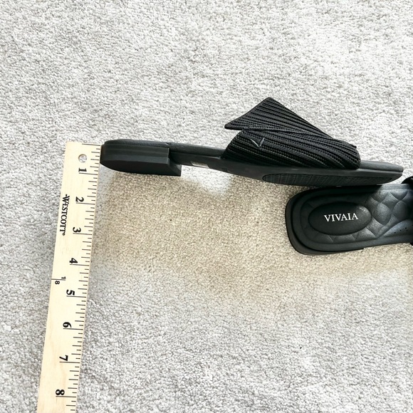 VIVAIA Streamline Slide Sandals Size 39 or 8 Trendy Modern Stylish Chic - Picture 7 of 9